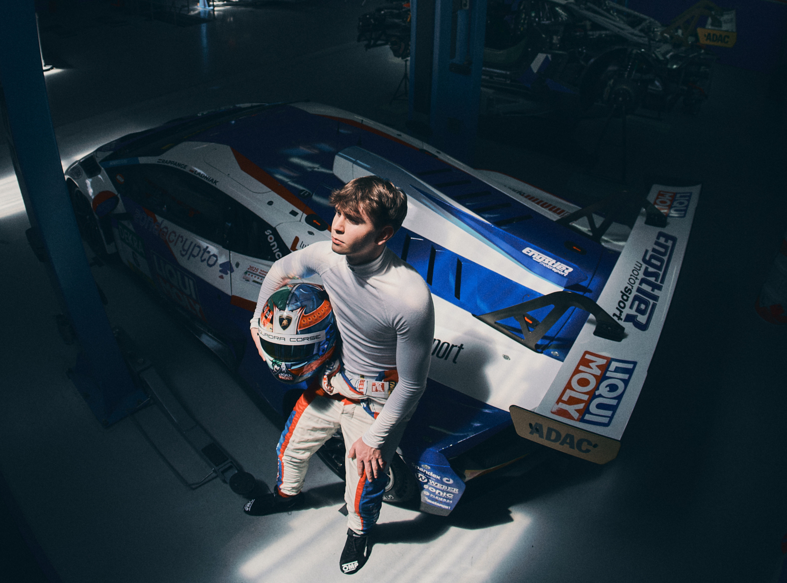 GT3 Rookie Fahrer Tim Hütter im Lamborghini GT3 Evo